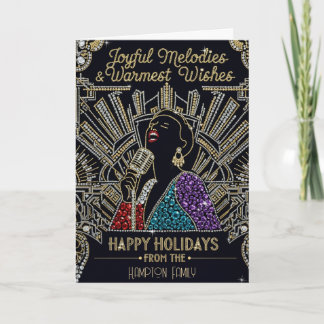 Harlem Renaissance Glam Holiday Card