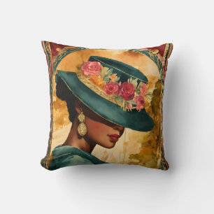 Harlem Renaissance Holidays Church Hat Cushion