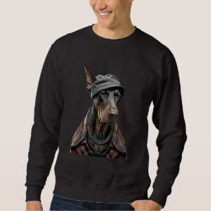 Harlem Style Dobermann East Coast Doberman Pinsche Sweatshirt