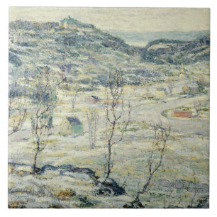 Harlem Valley in Winter (New York Scene) Ceramic Tile
