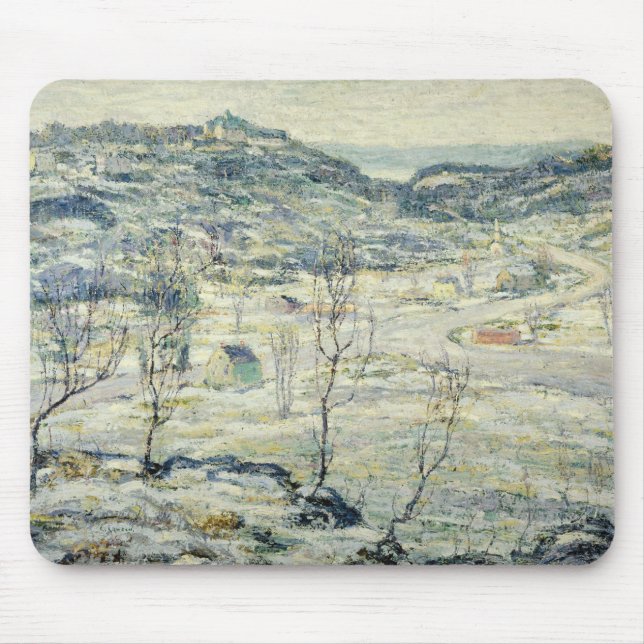 Harlem Valley in Winter (New York Scene) Mouse Pad (Front)