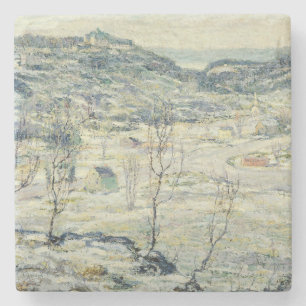 Harlem Valley in Winter (New York Scene) Stone Coaster