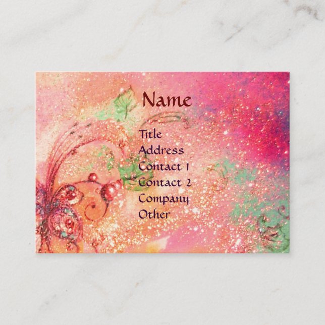HARLEQUIN AND COLUMBINE Music,Decor,Theatre Artist Business Card (Front)