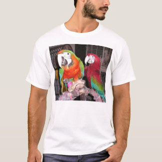 Harlequin And Scarlet Macaws T-Shirt