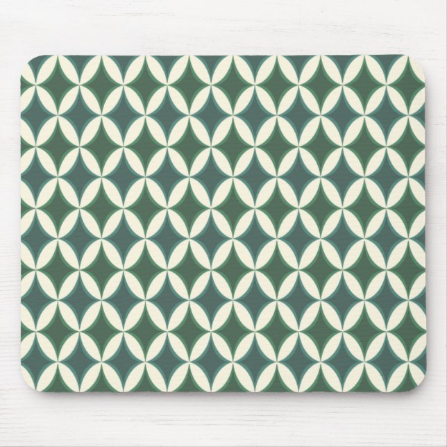 Harlequin Argyle Ocean Pattern Mouse Pad (Front)