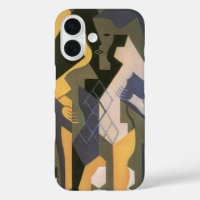 Harlequin at a Table by Juan Gris, Vintage Cubism