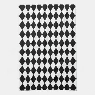 Harlequin Black and White Tea Towel
