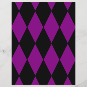 harlequin black purple flyer
