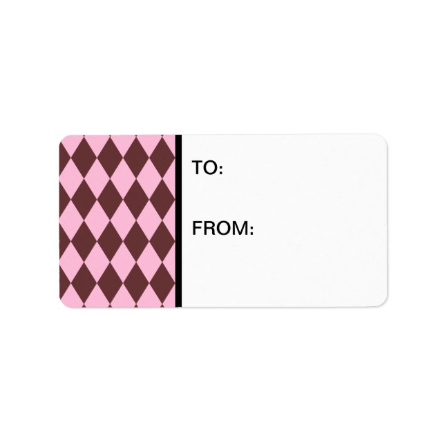Harlequin Brown and Pink Label (Front)