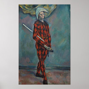 Harlequin by Cezanne Poster