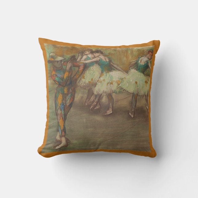 Harlequin Dance, Degas Art Cushion (Front)