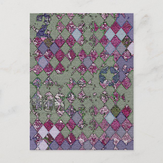 Harlequin Design Postcard (Front)