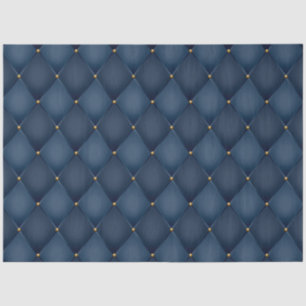 Harlequin Diamond Dark Blue Decoupage Tissue Paper