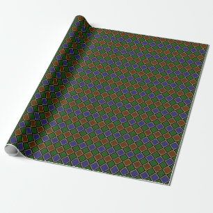 Harlequin Diamond Grid: Textured Harmony Wrapping Paper