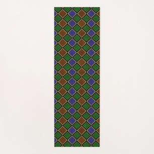 Harlequin Diamond Grid: Textured Harmony Yoga Mat