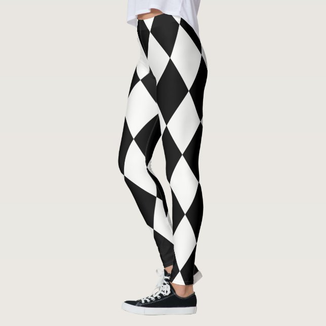 Harlequin ~ Diamond Pattern ~ *Customise Any Colou Leggings (Left)
