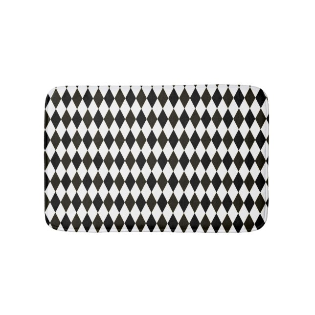 Harlequin Diamonds Bath Mat (Front)