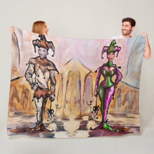 Harlequin Fleece Blanket