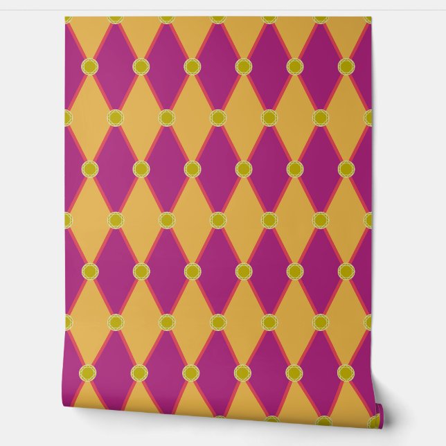 Harlequin Geo Studded GBFOM Wallpaper (Unrolling)