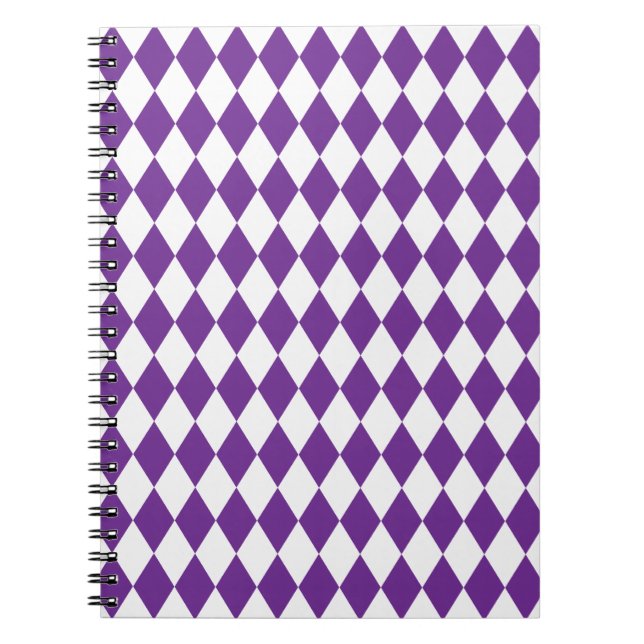 Harlequin Grape and White Notebook (Front)