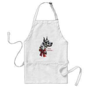 Harlequin Great Dane Christmas Gifts Standard Apron