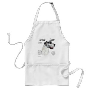 Harlequin Great Dane History Design Standard Apron