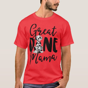 Harlequin Great Dane Mama Dog Owner Shirts Women M