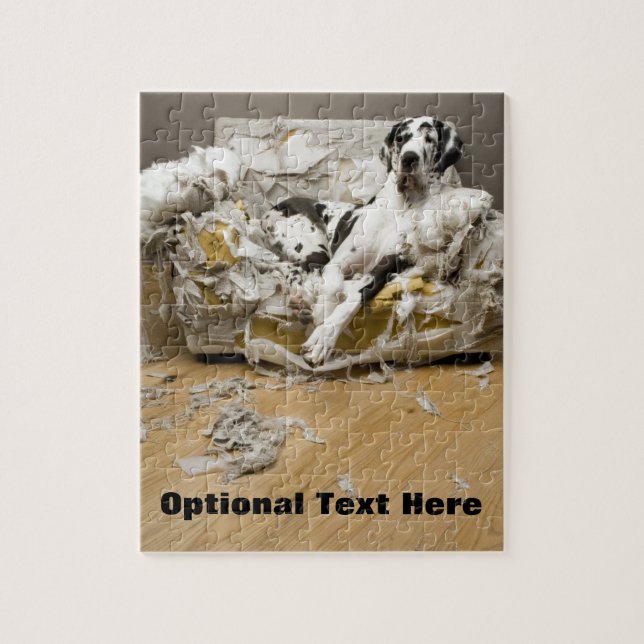 Harlequin Great Dane Photo Puzzle (Vertical)