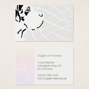 Harlequin Great Dane portrait head