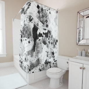 Harlequin Great Dane Shower Curtain