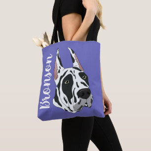 Harlequin Great Dane Tote Bag