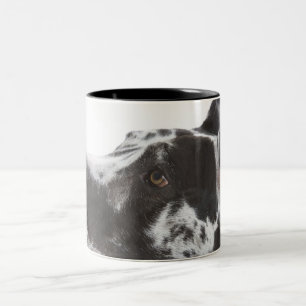 Harlequin Great Dane Two-Tone Coffee Mug
