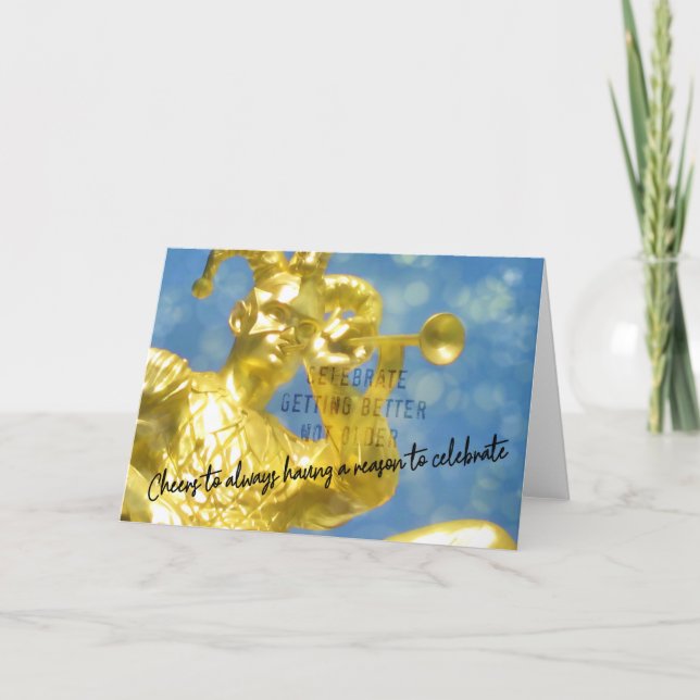 HARLEQUIN Greeting Card (Front)