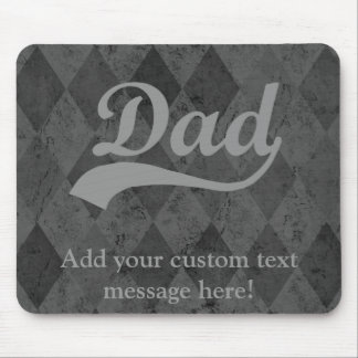 Harlequin Grey Shades Dad Mouse Pad