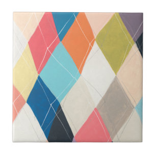 Harlequin Hopscotch - Argyle Pattern Ceramic Tile