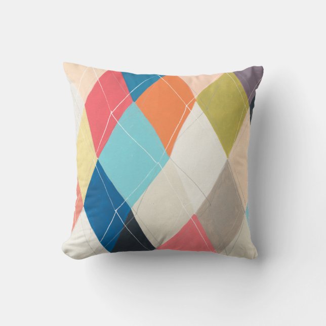 Harlequin Hopscotch - Argyle Pattern Cushion (Front)