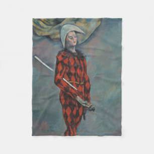 Harlequin (Joker) (by Paul Cézanne) Fleece Blanket