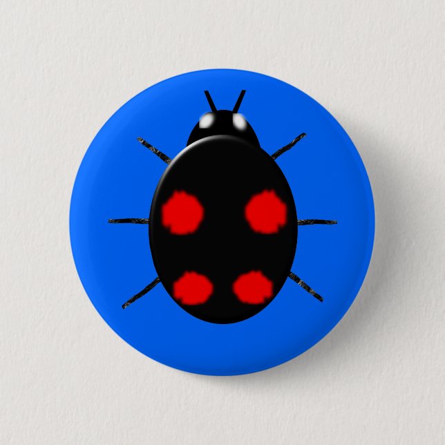 Harlequin Ladybird Button (Front)