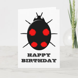 Harlequin Ladybird Customisable Greeting Card