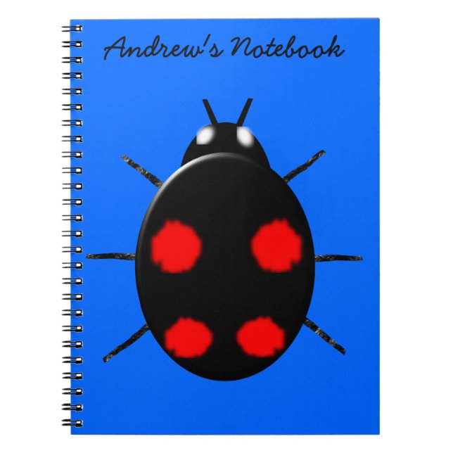 Harlequin Ladybird Customisable Notebook (Front)
