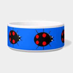 Harlequin Ladybird Dog Bowl