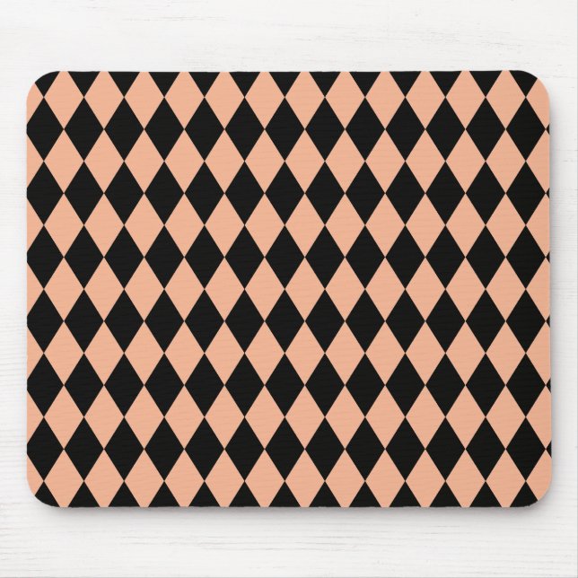 Harlequin Melon and Black Mouse Pad (Front)