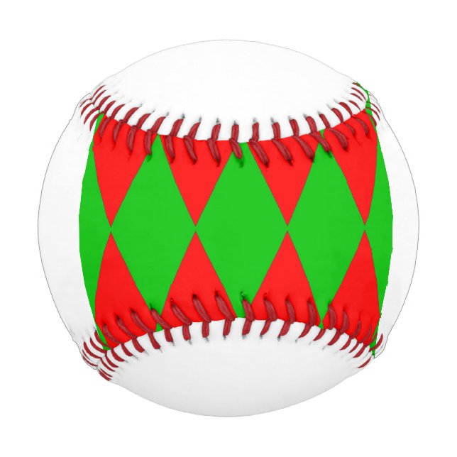 harlequin merry christmas baseball (Front)