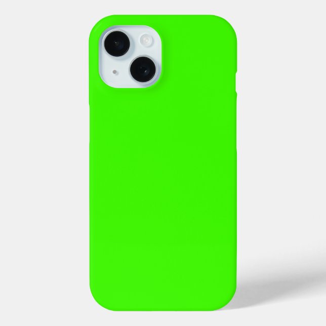 Harlequin Neon Green Solid Colour Case-Mate iPhone Case (Back)