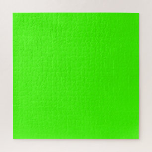 Harlequin Neon Green Solid Colour Jigsaw Puzzle