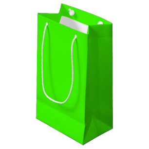 Harlequin Neon Green Solid Colour Small Gift Bag