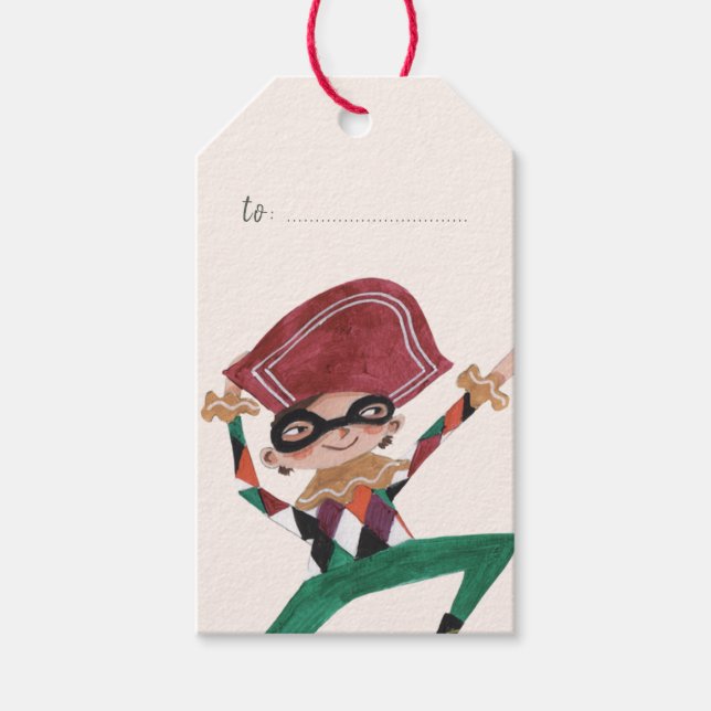 Harlequin | Nutcracker | Gift Tag (Front)