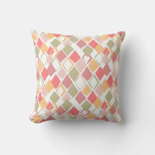 Harlequin pattern in popsicles summer colours  cushion