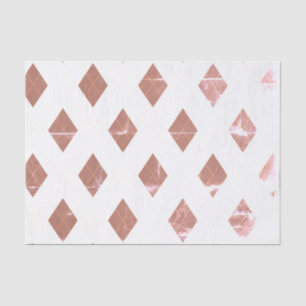 Harlequin Patterns Distressed Beige White Abstract Tissue Paper