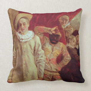 Harlequin, Pierrot and Scapin, Actors from the Com Cushion